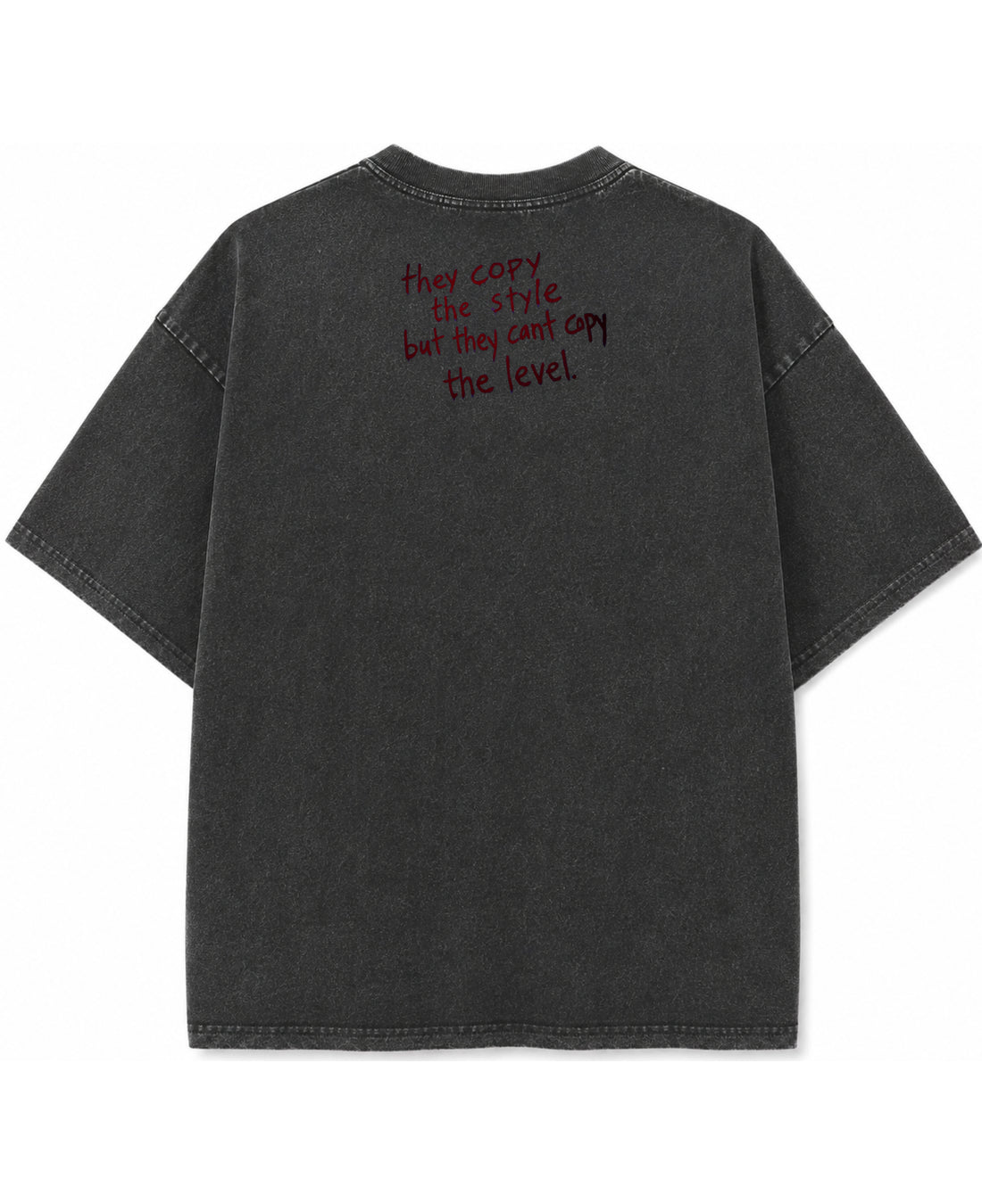 Vintage Fade Wash Oversized T-shirt Front Design