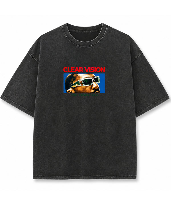 Vintage Fade Wash Oversized T-shirt Front Design