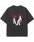 Vintage Fade Wash Oversized T-shirt Back Design