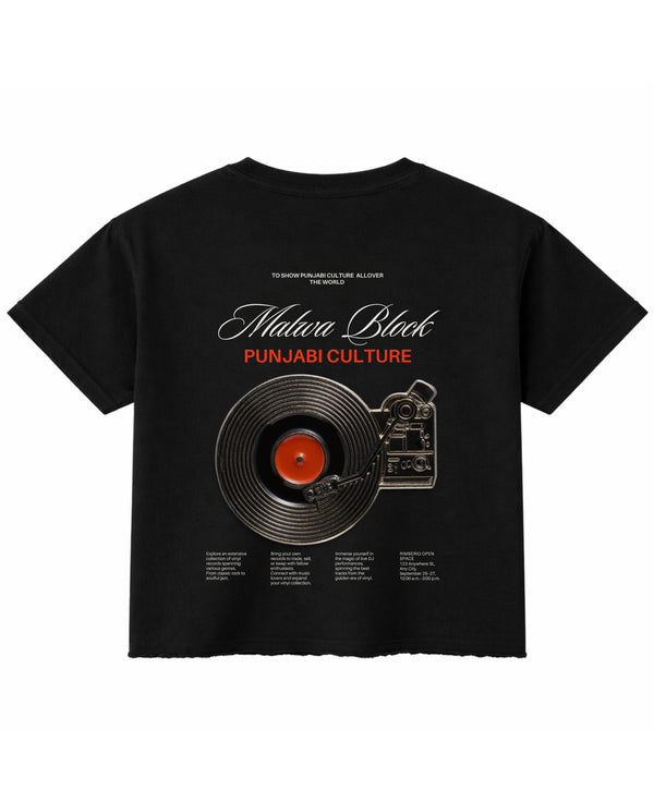 Black Boxy Fit T-shirt Back Design
