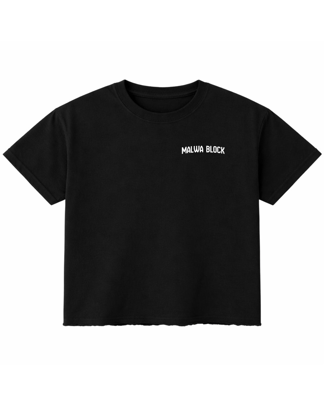 Black Boxy Fit T-shirt Front Design