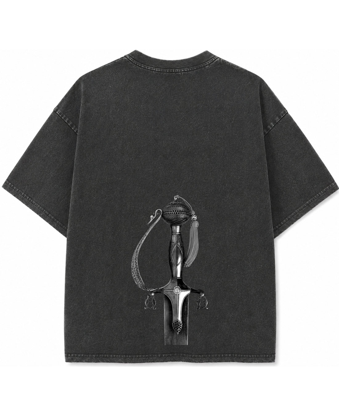 Vintage Fade Wash Oversized T-shirt Front Design
