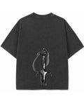 Vintage Fade Wash Oversized T-shirt Back Design