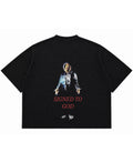 Graphite Boxy Slub tee Back Design