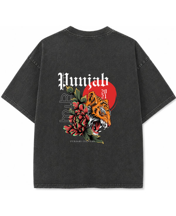 Vintage Fade Wash Oversized T-shirt Back Design