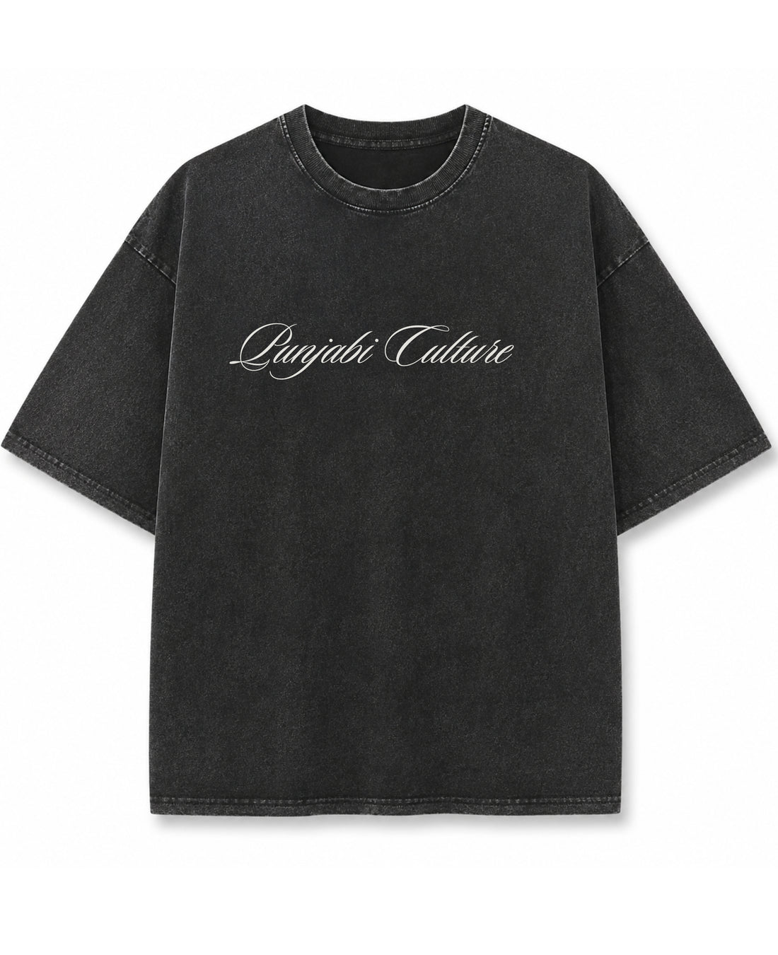 Vintage Fade Wash Oversized T-shirt Front Design
