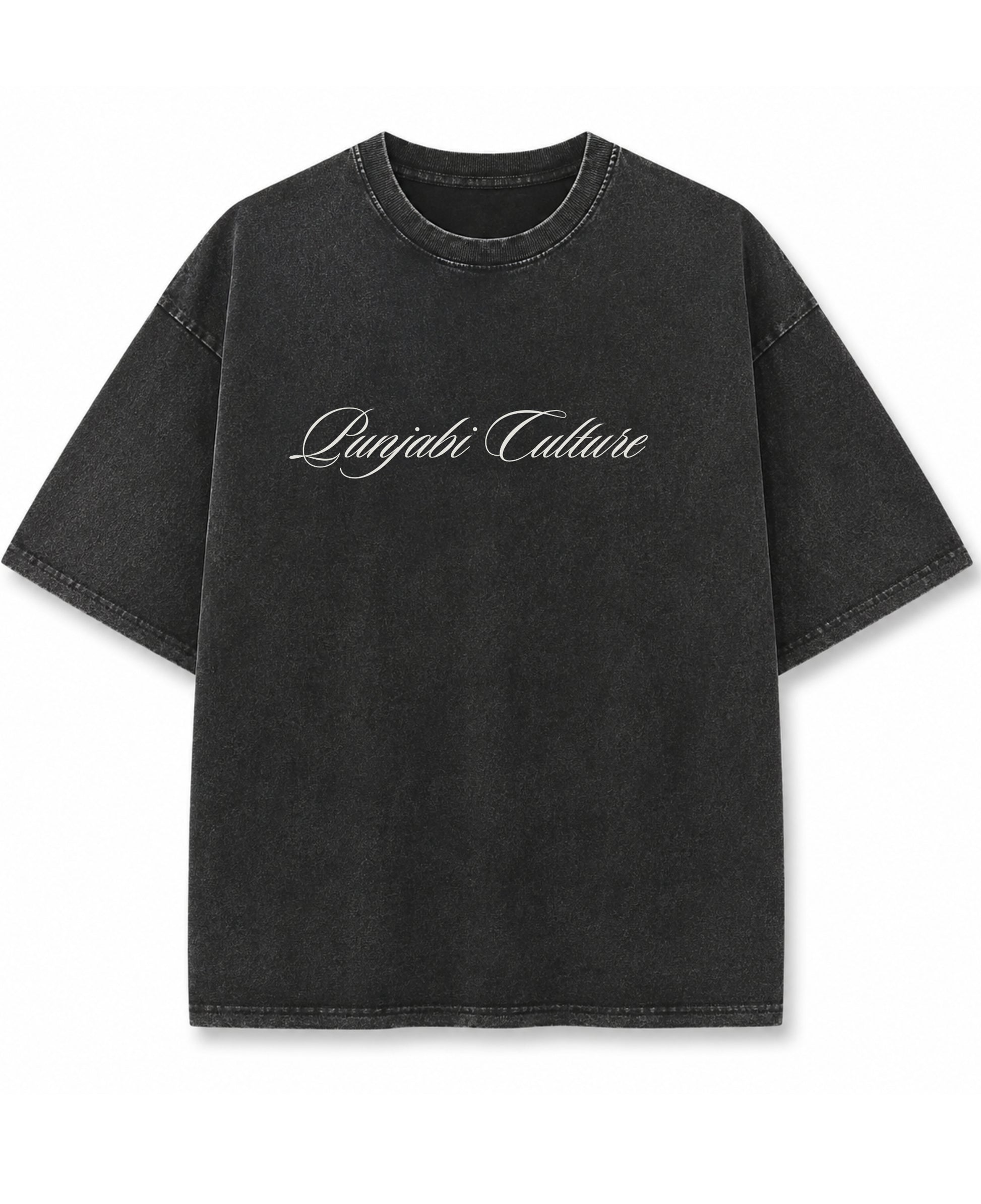 Vintage Fade Wash Oversized T-shirt Front Design