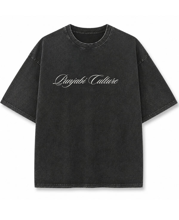 Vintage Fade Wash Oversized T-shirt Front Design
